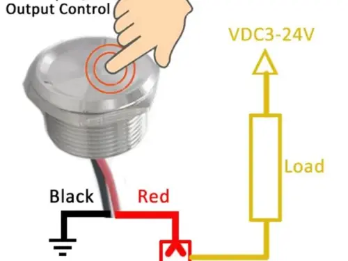 PULSANTE INTERRUTTORE PIEZOELETTRICO PER IDROMASSAGGIO CASCATA - immagine 3