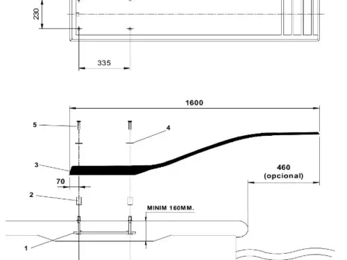 TRAMPOLINO MODELLO DELFINO ASTRAL POOL CELESTE - immagine 4