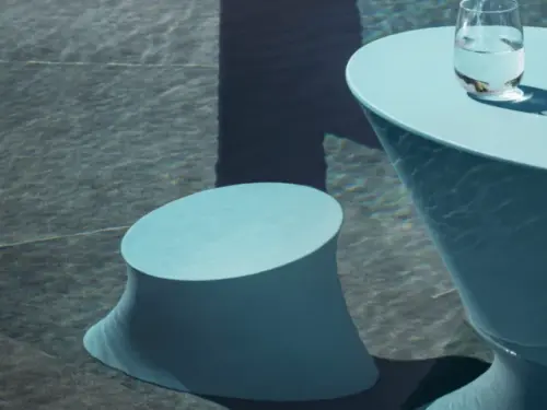 TAVOLINO E SGABELLO DA ESTERNO IRIS VERDE - immagine 4